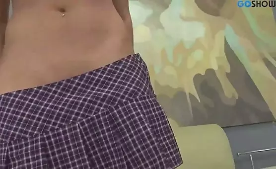 Enthusiastic Lesbian Couple with Nipple Piercings and Rimming