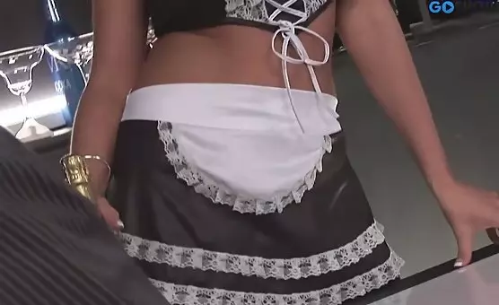 Naughty Bar Maid Waitress Threesome