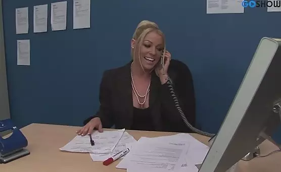 Climax at Work Desk Seduction