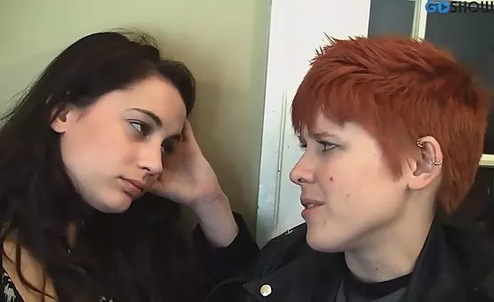 Lustful Embrace RedHaired and Brunette Passion Unleashed